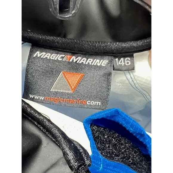 Magic Marine Sailing Jacket Boys Blue Gray 2 Layer Racing Spraytop Waterproof Br - Picture 4 of 16